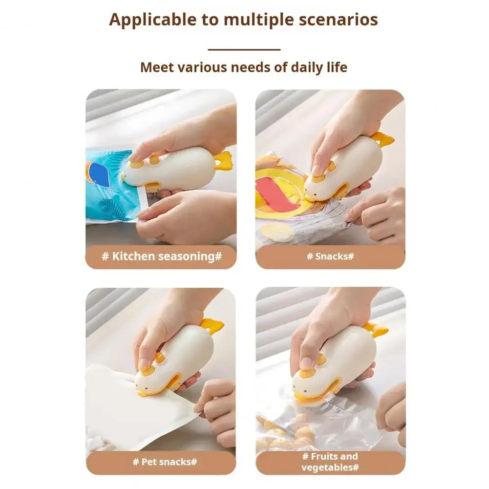 Mini Food Sealing Machine Kitchen Tool Portable Compact Rechargeable