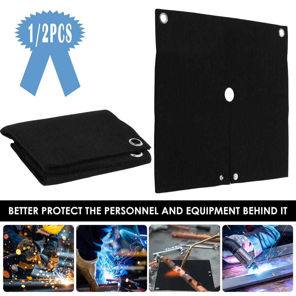 1/2/5Pcs Fireproof Welding Protective 1800°F Blanket High Temp Insulation Retardant Carbon Felt Blankets for Metal Working 2025 Zpaxo