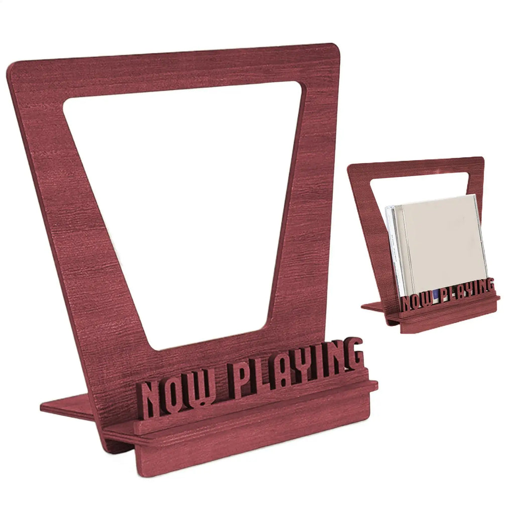 Playing Record Holder Wood Stand Storage Rack Album Shelves Holds Up