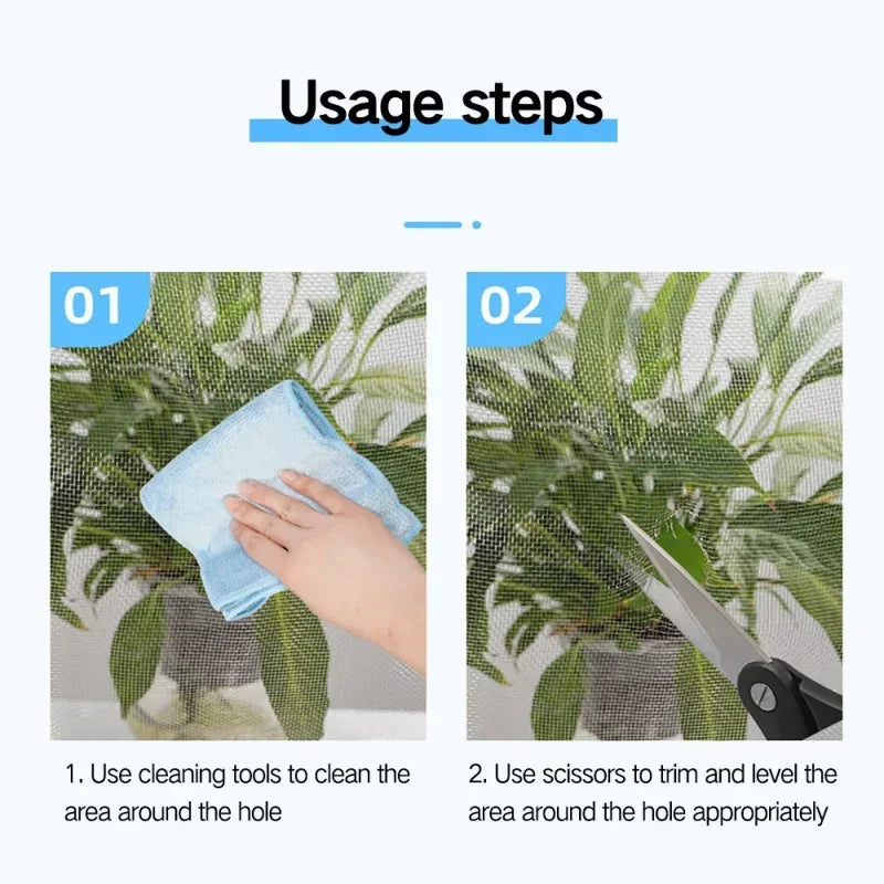 Window Screen Repair Tape Self Adhesive Mesh Tape Door Window Net Broken Holes Repairing Fix Patch Anti Insect Mosquito Zpaxo