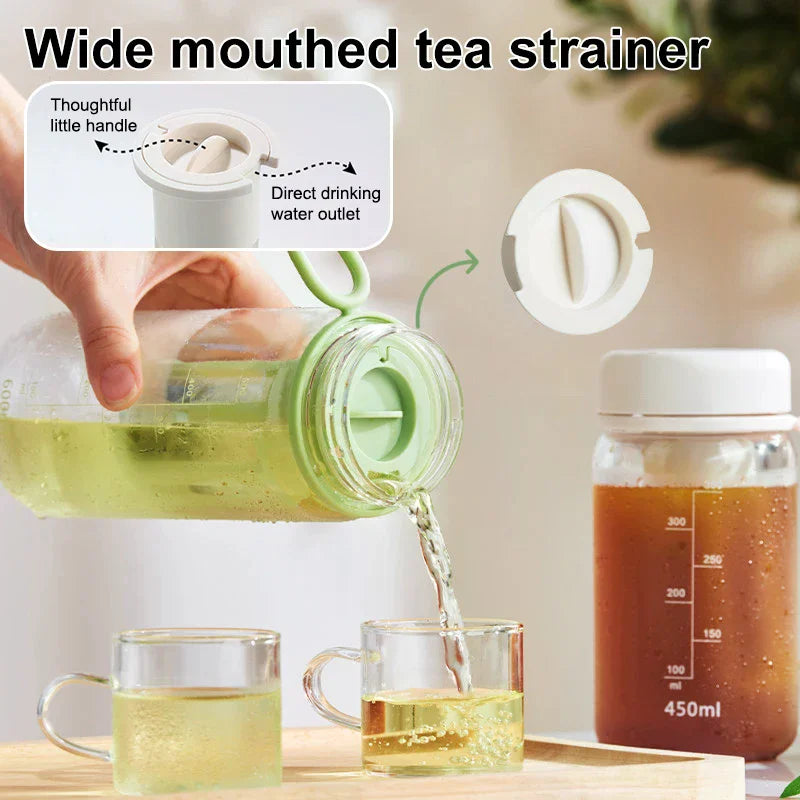 Cold Brew Coffee Pot High-capacity Espresso Filter Bottle Cold Brewing Pot Portable Iced Brew Coffee Maker Juice Coffe Kettle Zpaxo