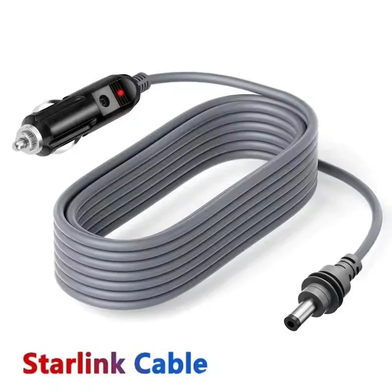 2m 3m 5m Cigarette Lighter Plug Adapter Starlink Mini DC Power Cable