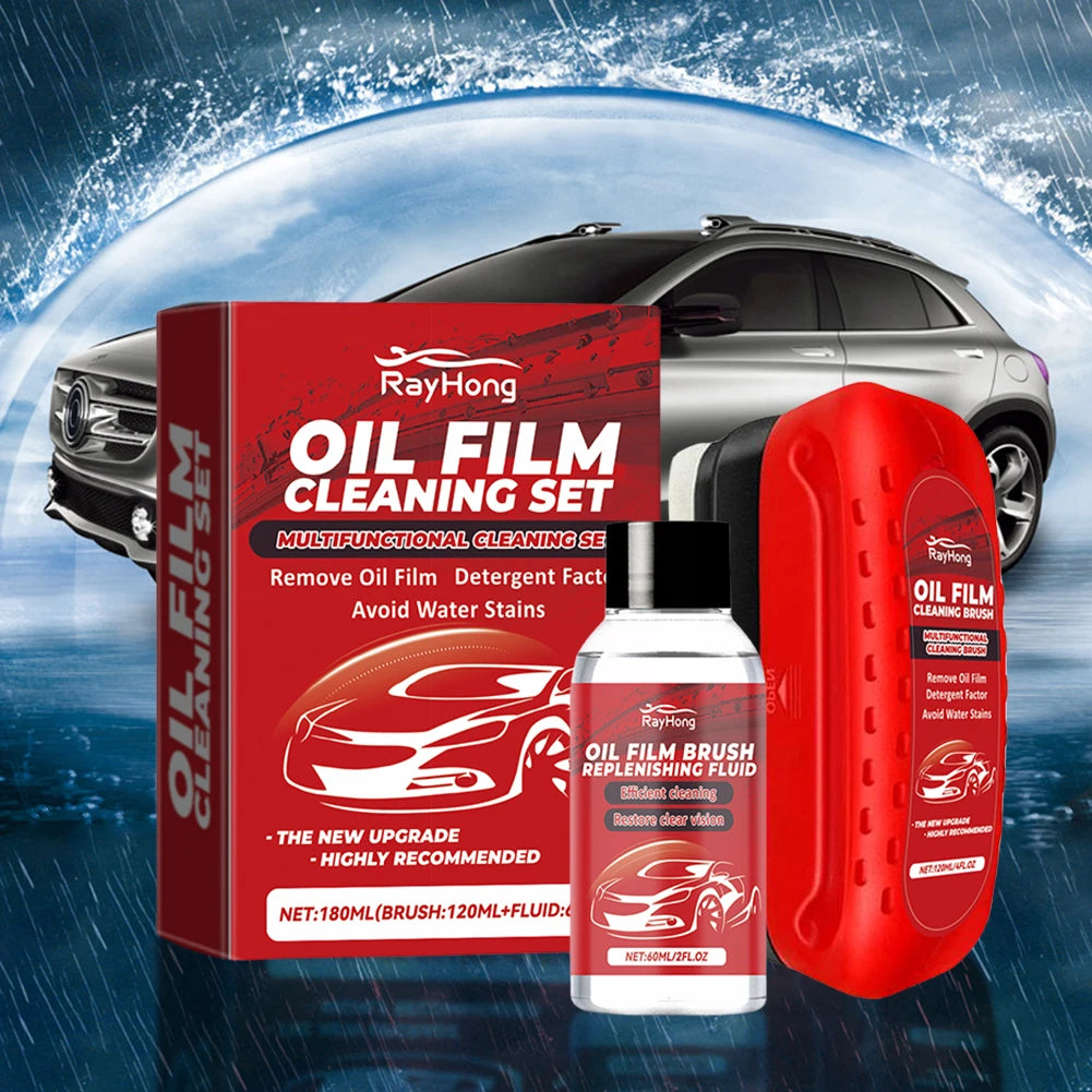 60-120ML Automotive Oil Film Cleaning Brush Prevents Rain And Fog Universal Glass Cleaning Wipe Board Improves Clarity Water Rep Zpaxo