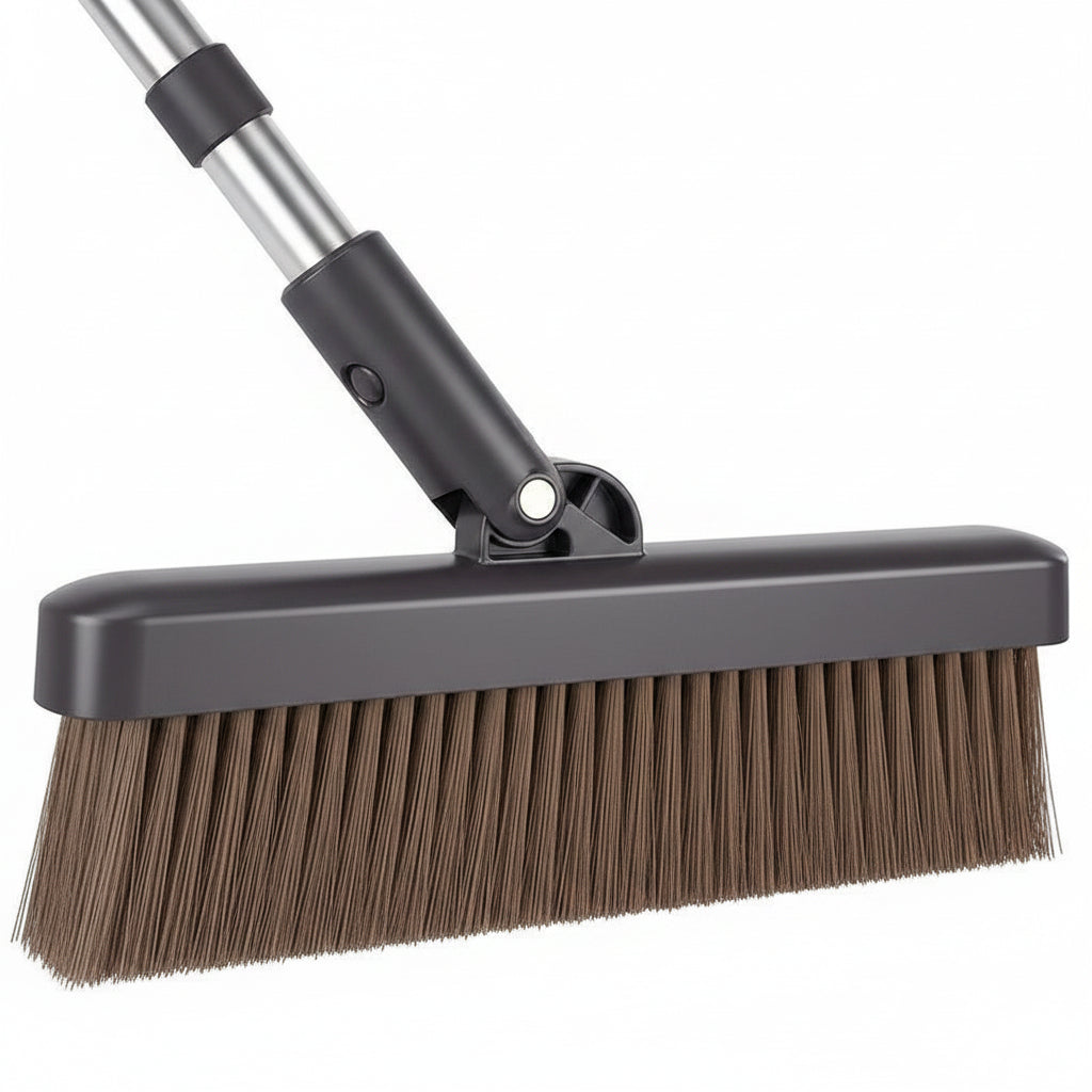 JOYBOS 30cm Broom & Dustpan Set – 180° Rotating Floor Sweep Broom & Dustpan Set Zpaxo