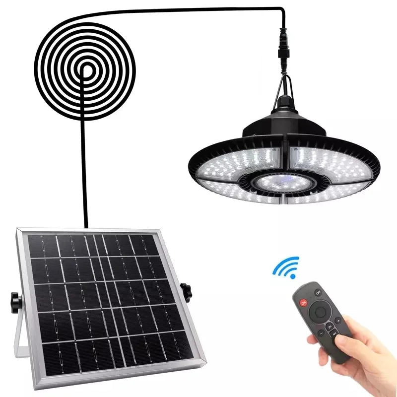 Solar Lighting Garden Outdoor Bright 4 Leaf Chandelier Foldable Zpaxo White China Mainland