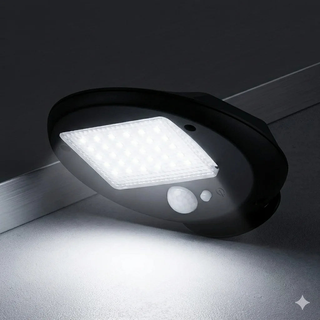 Outdoor Solar Motion Light Sensor Wall Lamp LED Weather Resistant Zpaxo