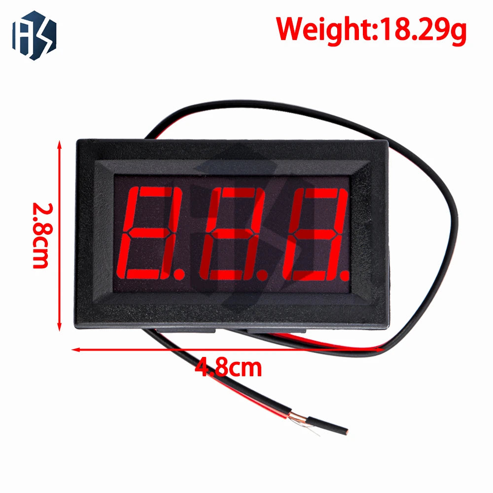 0 56 RGB LED AC Voltmeter 70-500V 2-Wire Voltage Meter 110V 220V DIY Zpaxo
