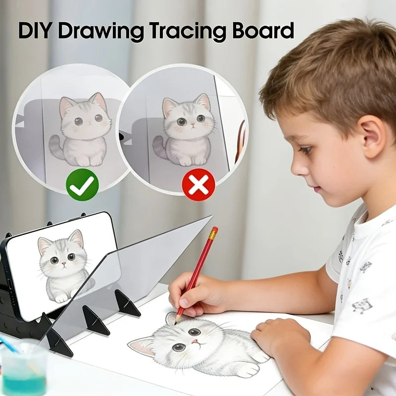 DIY Drawing Tracking Board Optical Sketch Projector Portable Aid Art