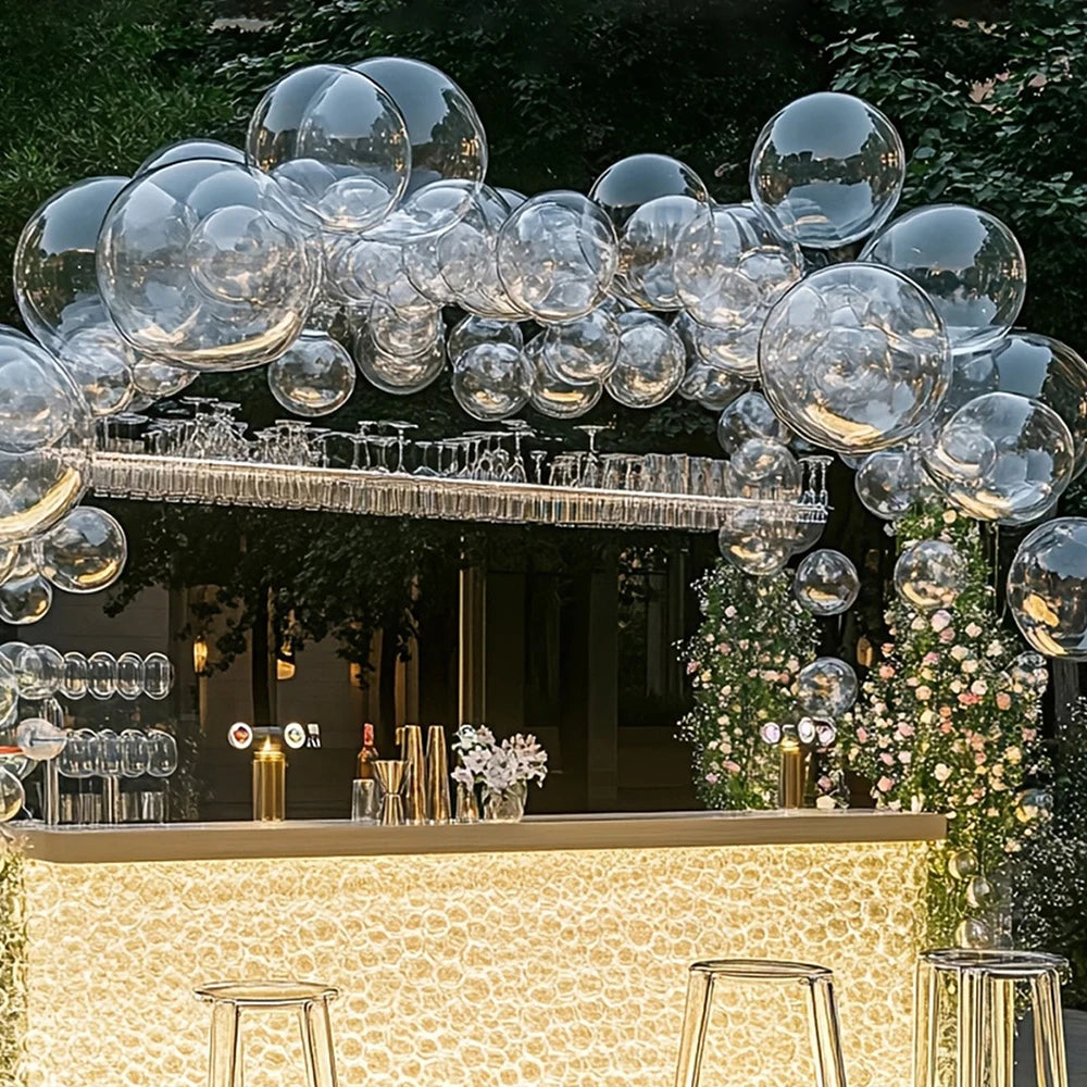 Bobo Balloon Arch Clear Bubble Balloons Transparent Ballon Garland