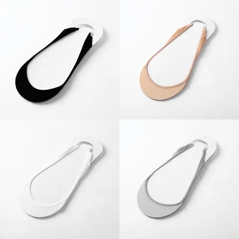 Invisible Silicone Anti-slip Short Socks Summer Ice Silk Ultra-thin