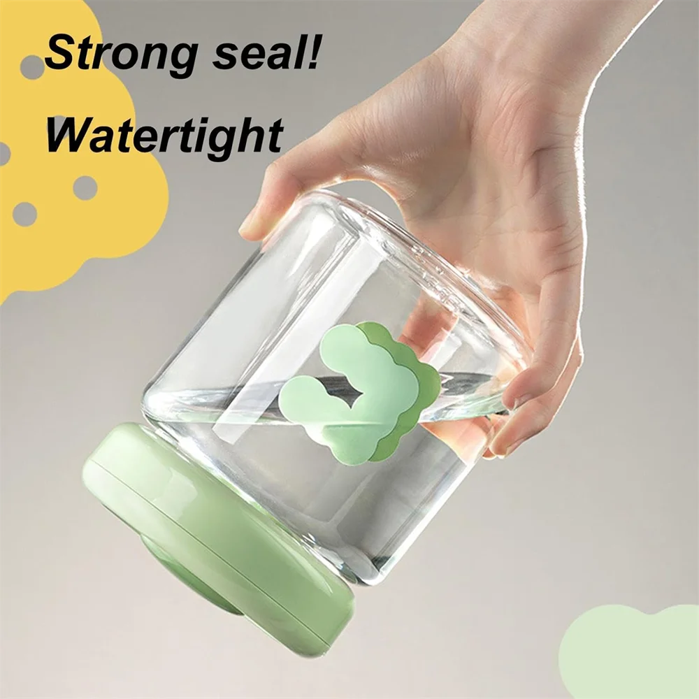 Vacuum Containers Food Storage Button Control Sealed Can Flour Sugar Zpaxo