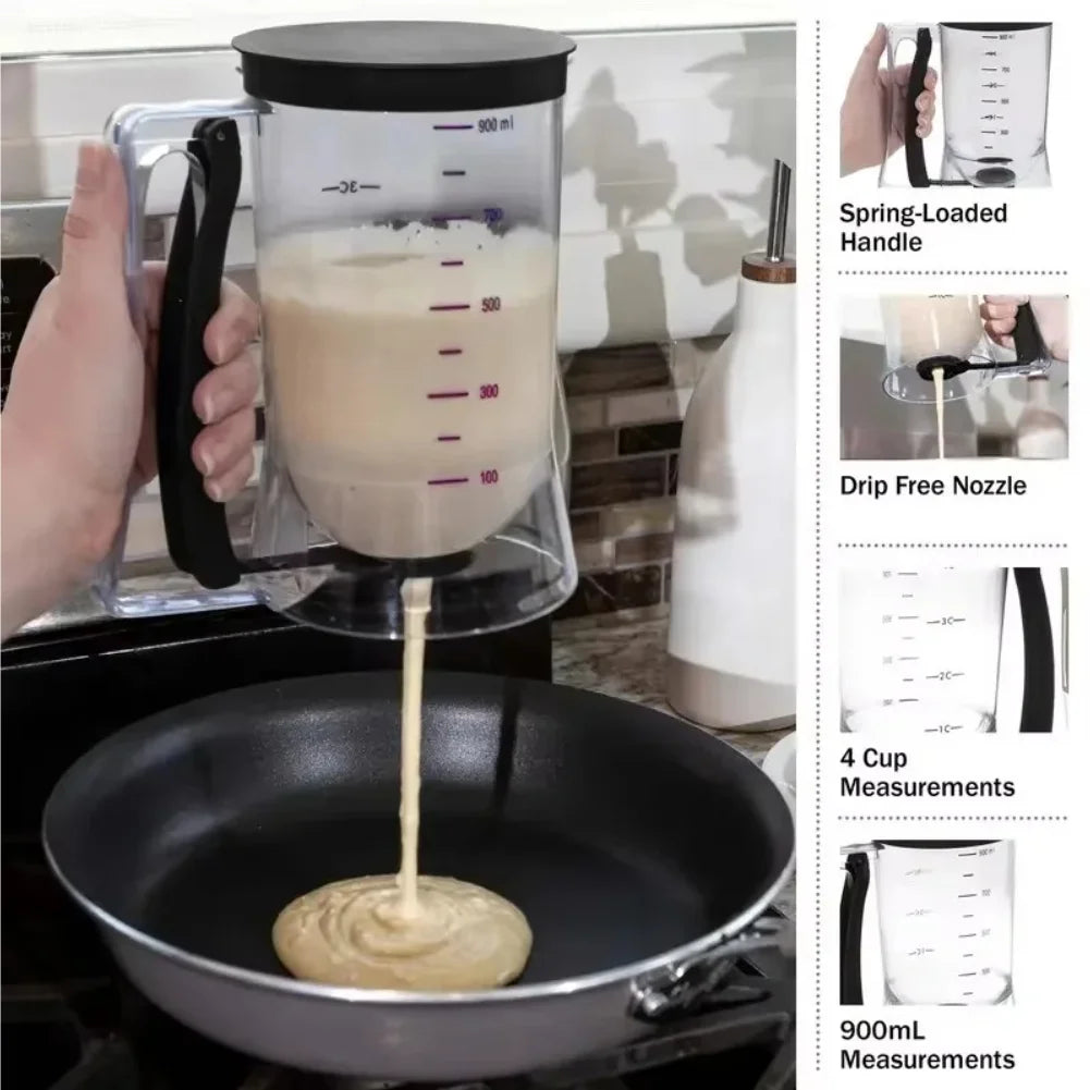Cupcake Batter Dispenser - Designed for Easy Pouring - Non-Stick And Space-Efficient Ideal for Making Waffles Cakes and Pancakes Zpaxo