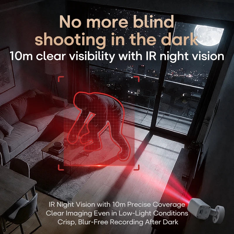 HD 1080P 360 Base Rotation High-definition Night Vision Wifi Camera