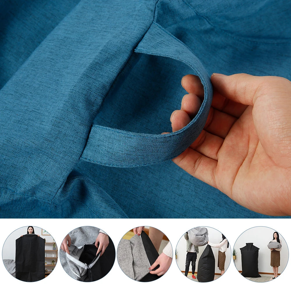 Sofa Chair Cover Soft Comfortable Chair Sofa Breathable Lazy Sofa Bed Large Fluffy Chair Decora Tear-Resistance/Footstool Cover Zpaxo