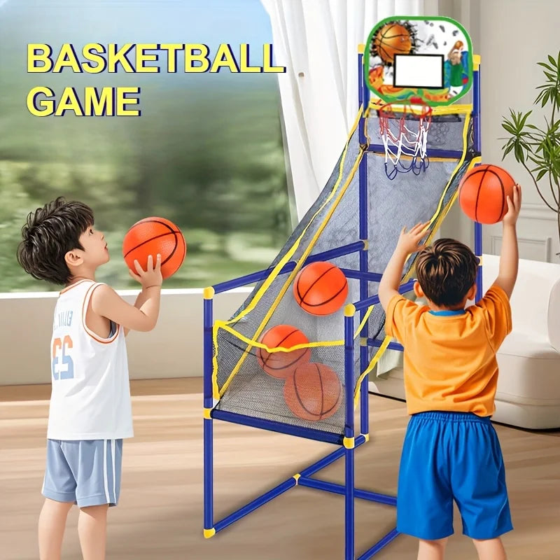 Arcade Basketball Game Set – Indoor & Outdoor with Pump & Balls Arcade Basketball Game Zpaxo