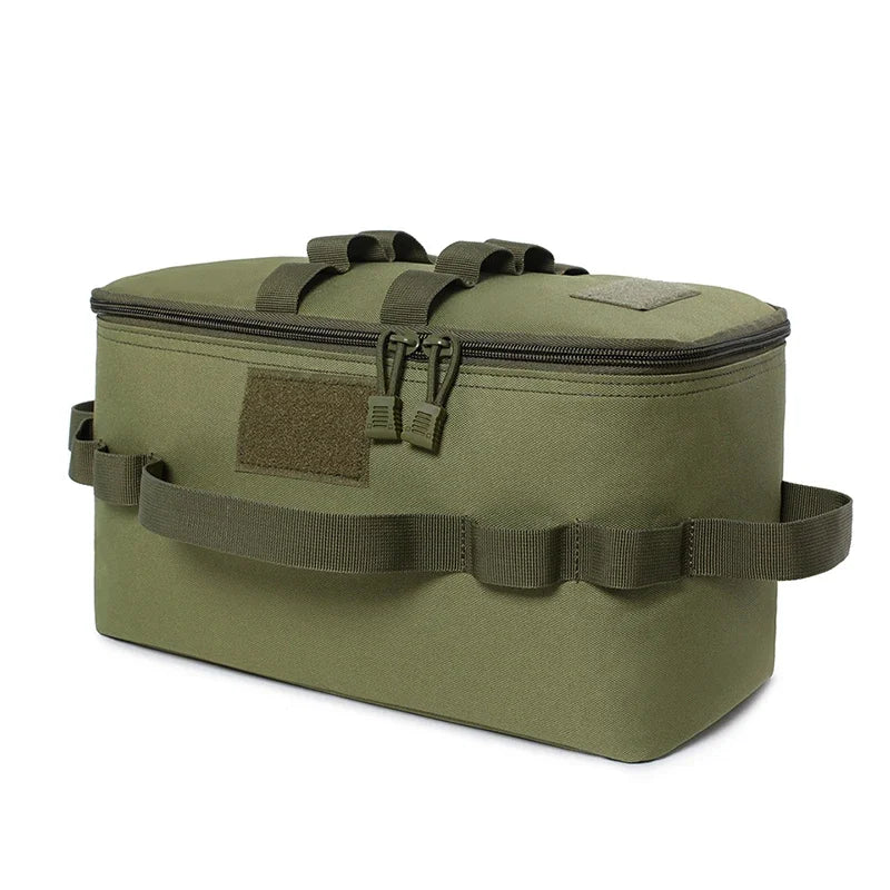Outdoor Camping Storage Bag – Gas Canister & Cookware Bag Camping Storage Bag Zpaxo Army Green