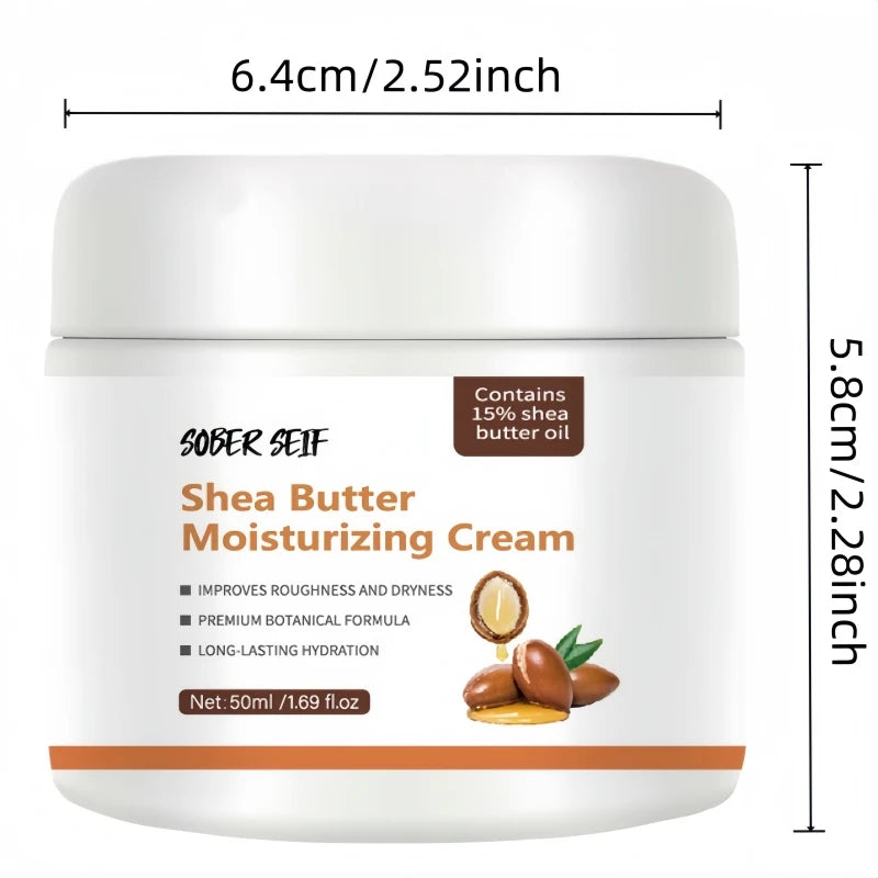 Shea Butter Ceramide Hyaluronic Acid Body Cream 72H Hydrating Gentle Body Lotion Travel Portable Daily Skincare Valentine Gift Zpaxo 1pcs