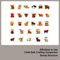 Cow Stickers 56-Pieces Waterproof Cute Decoration Decals Cute Stickers For Kids Party Adults Scrapbooking Christmas Thanksgiving Zpaxo China Mainland