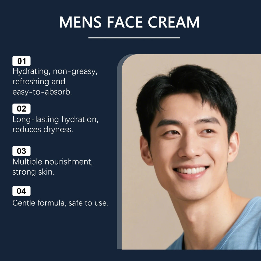 East Moon Men's Deep Moisturizing Cream Enhances Skin Elasticity Facial Aftershave Care Moisturizes Eye Area Multi-purpose Cream Zpaxo