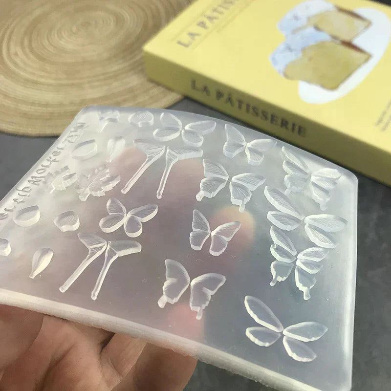 Transparency Butterfly 3d Silicone Mold Nail Art Decoration Nails Diy Zpaxo