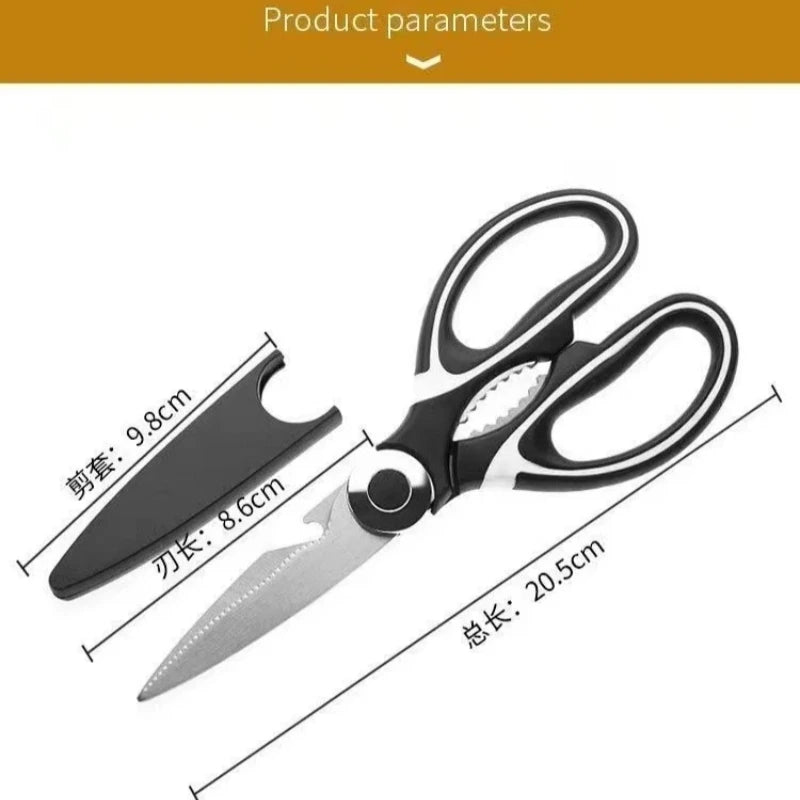 Multifunctional Stainless Steel Kitchen Scissors Gadgets Scale Zpaxo