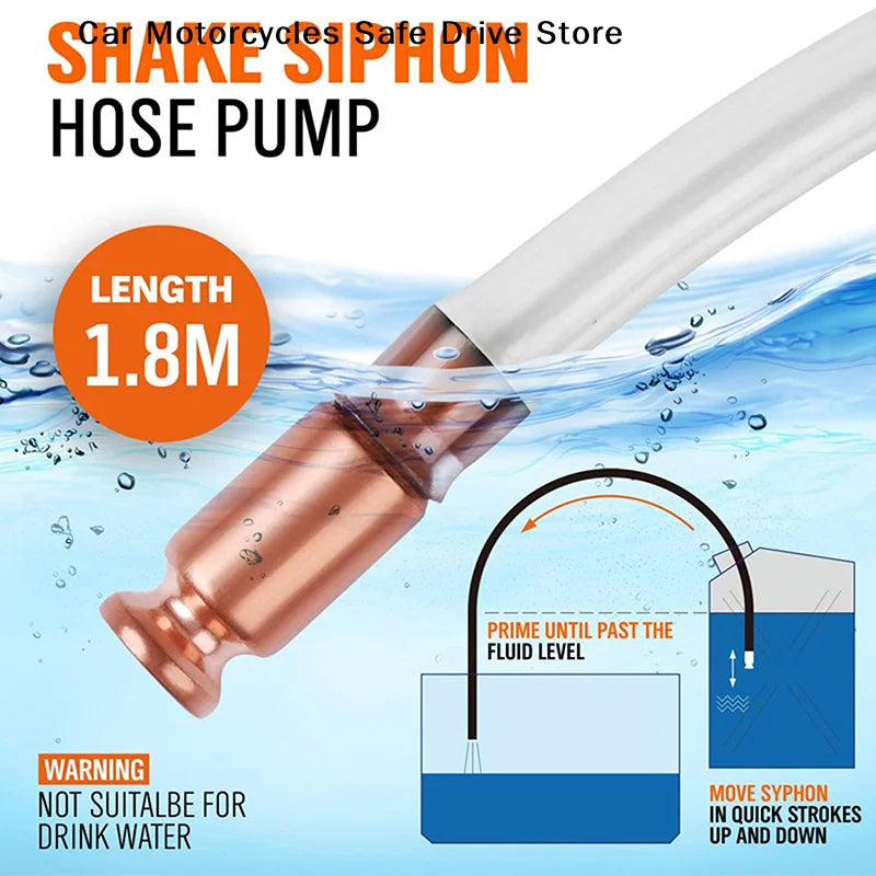 CM1m Self Suction Oil Pump Copper Filler Pipe Manual Pumping Fittings