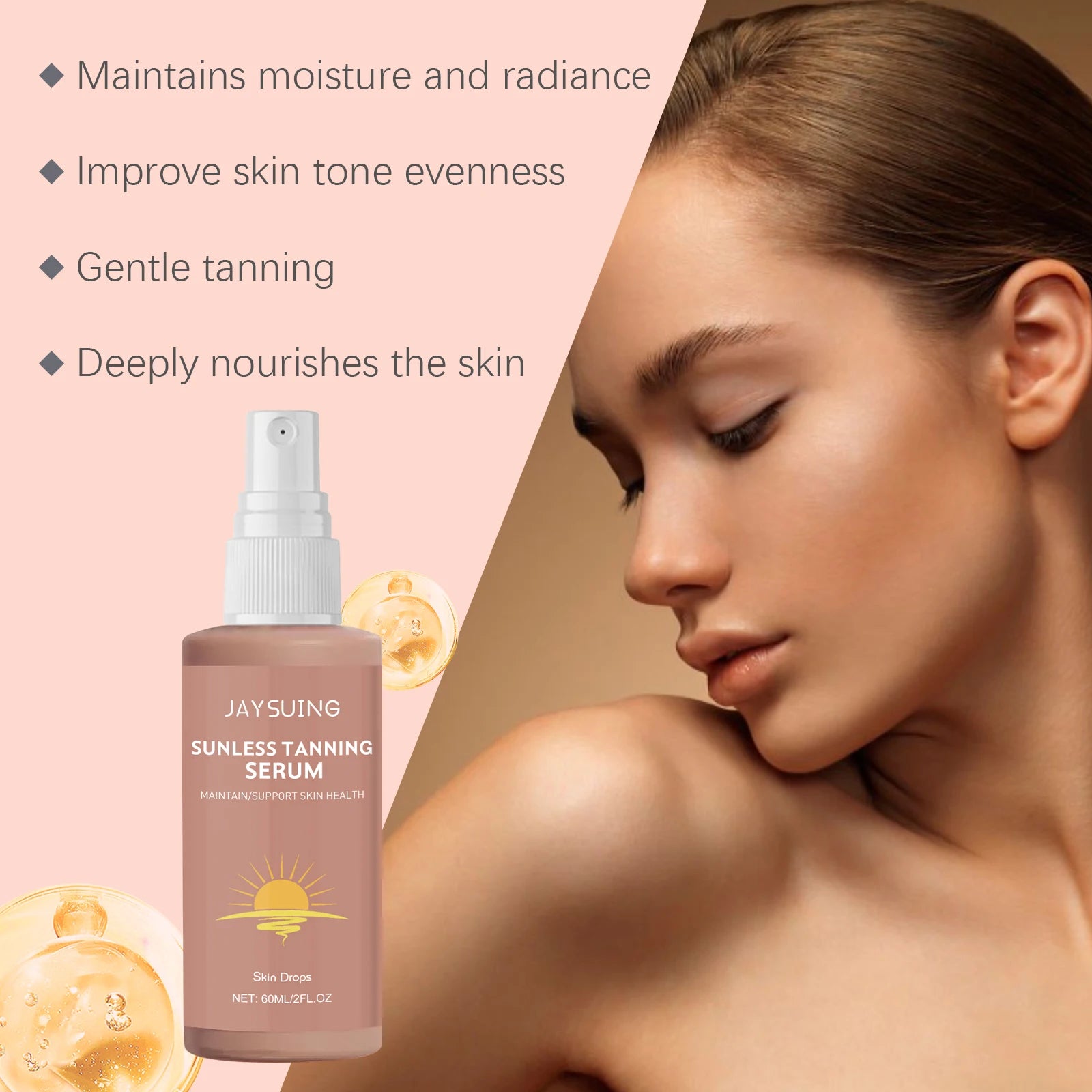 Eelhoe Herbal Self Tanning Spray – Sunless Bronzer Face & Body Self Tanning Spray Zpaxo