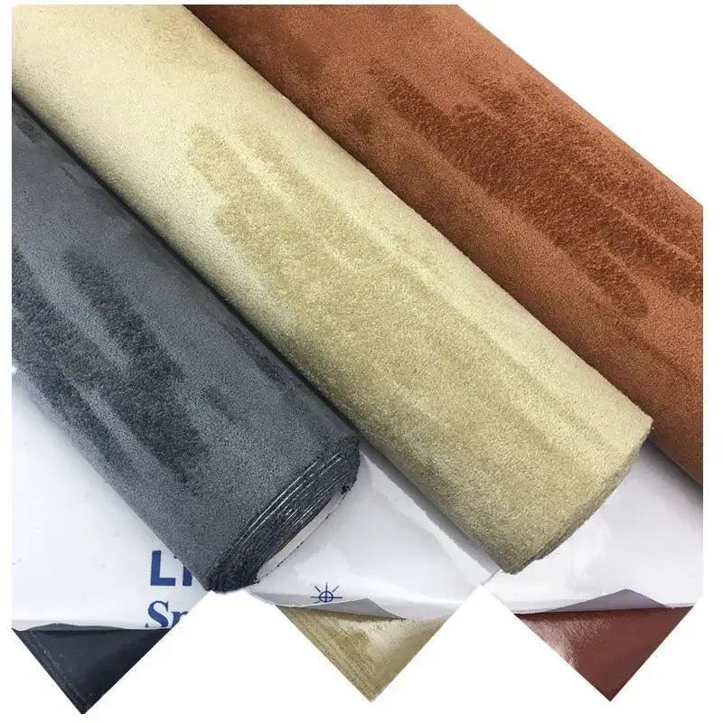 Suede Fabric Wrap for Car Interior Self-Adhesive Microfiber and Synthetic Leather, Stretchable Interior Film for Car Home Decor Zpaxo
