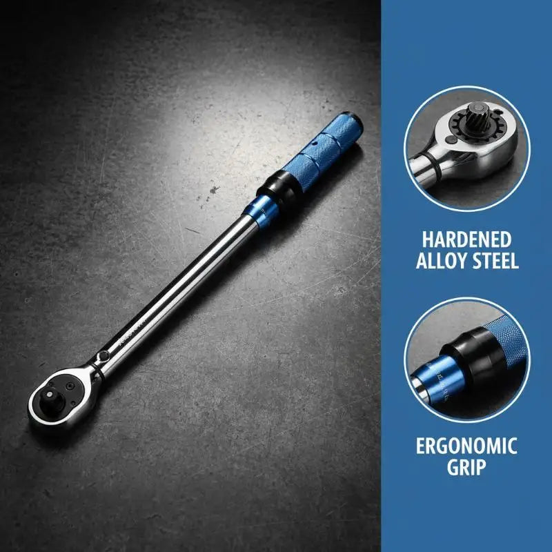 5-210Nm Torque Wrench 1/4" 3/8" 1/2" Drive – Swivel Head