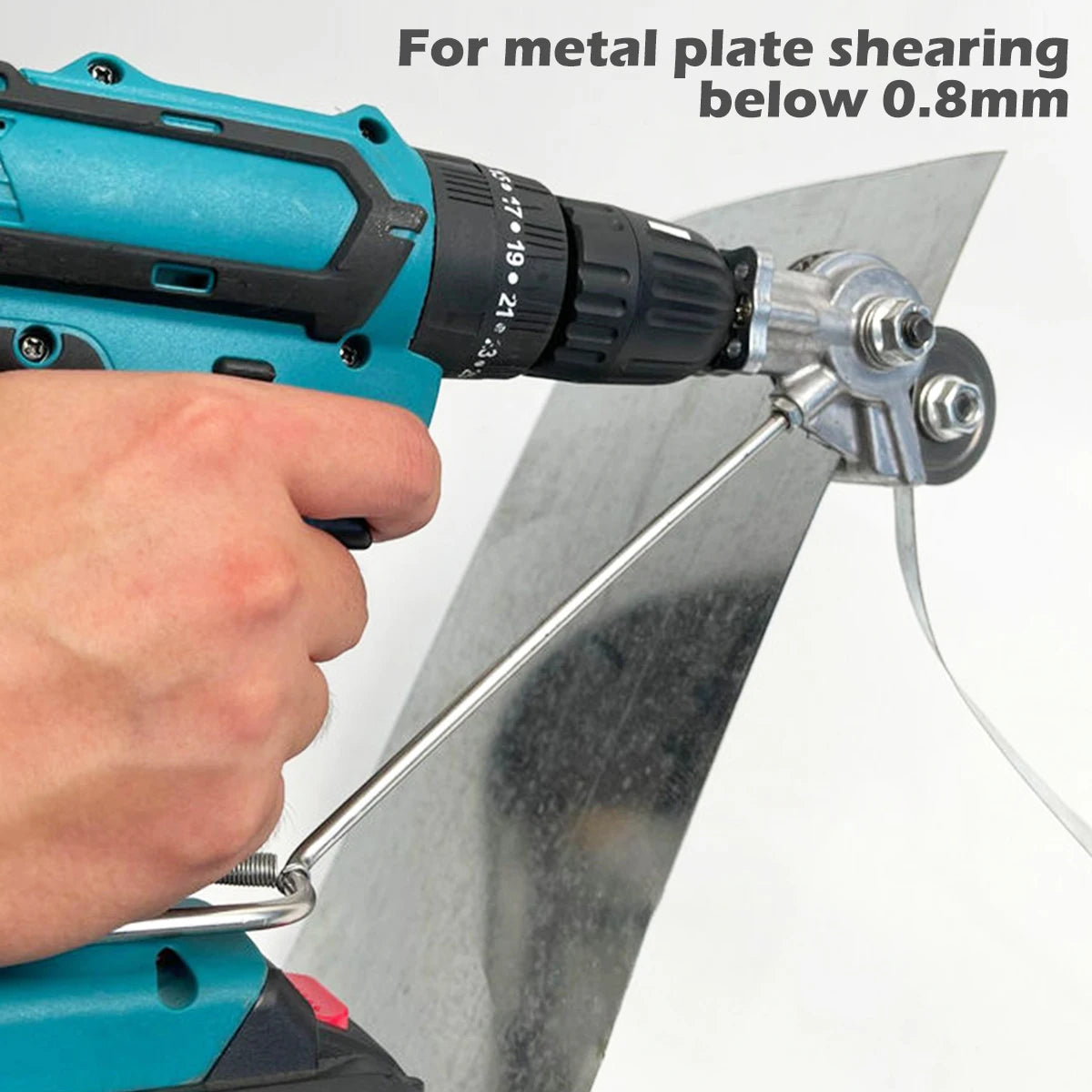 2pcs Electric Drill Cutter Metal Sheet Cutting Tool Cut Plate Punch Shears Drill Attachment for Metal Cutting Accessories 2023 Zpaxo