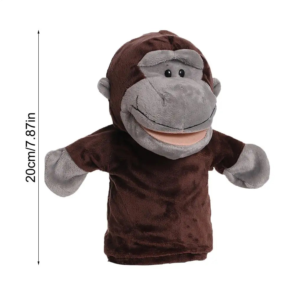 Hand Puppets 25cm/9.84 Inch Plush Finger Puppets Toy Funny Cartoon Doll Theater Performance Supplies For Boys And Girls Zpaxo black United States