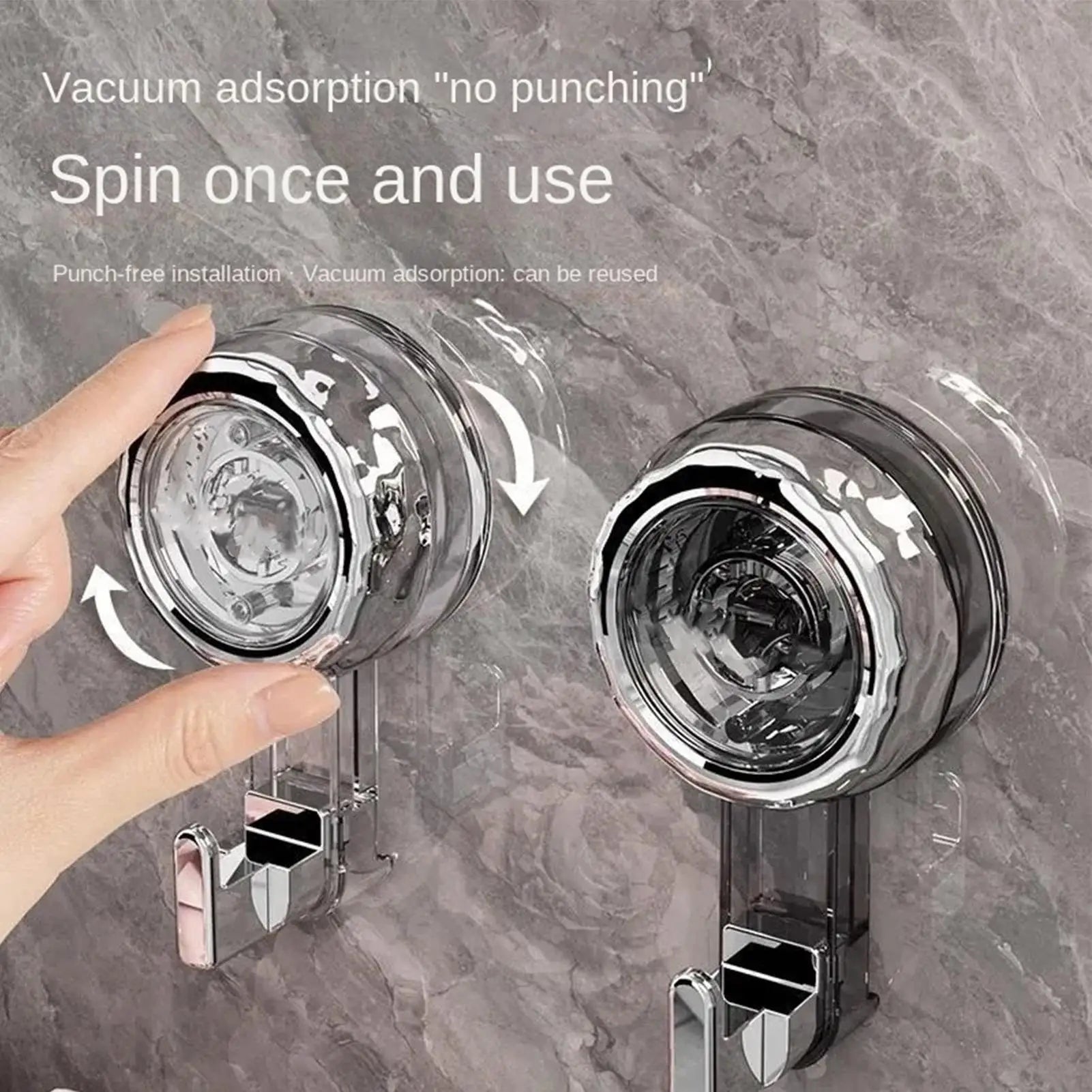 1PC Suction Cup Hooks Vacuum Reusable Shower Hooks Heavy Duty Clothes Hook Traceless Clothes Hook Hanger Storage Hooks Zpaxo