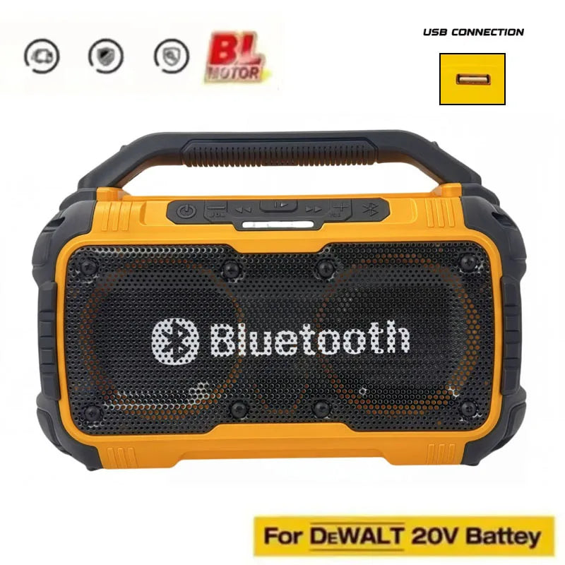 Portable Bluetooth Speaker Compatible Subwoofer Outdoor Construction