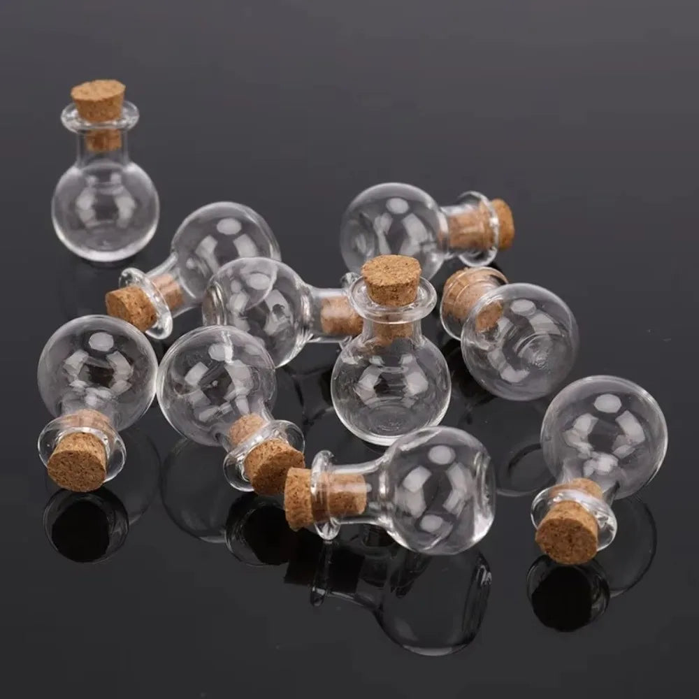 Clear Glass Candy Jars DIY Crafts Decorative Wedding Favor Cork Zpaxo