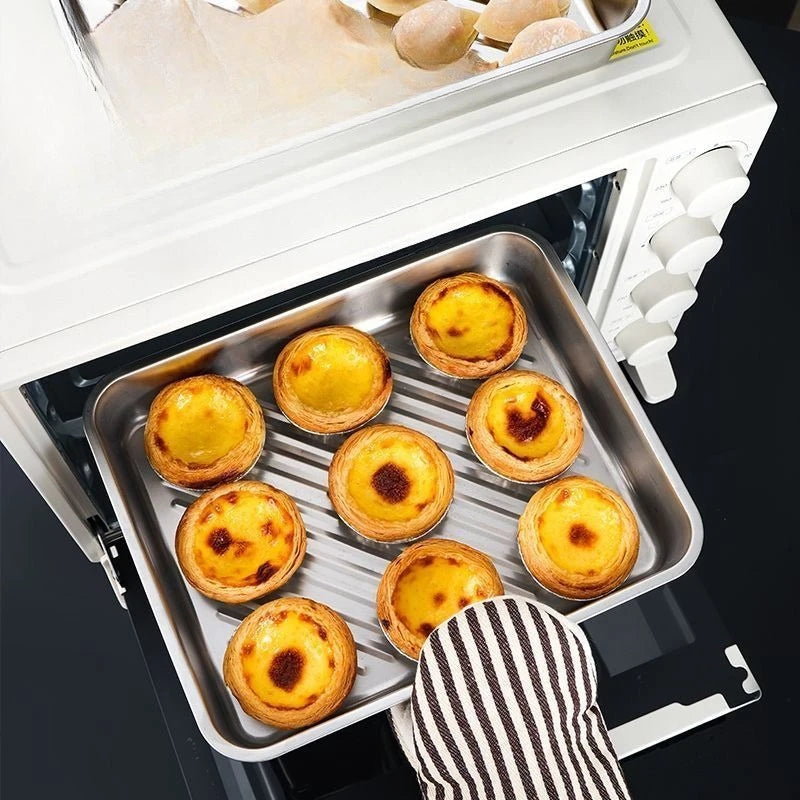 Stainless Steel Covered Rectangular Tray – Dumpling & BBQ Plate Serving Tray Zpaxo