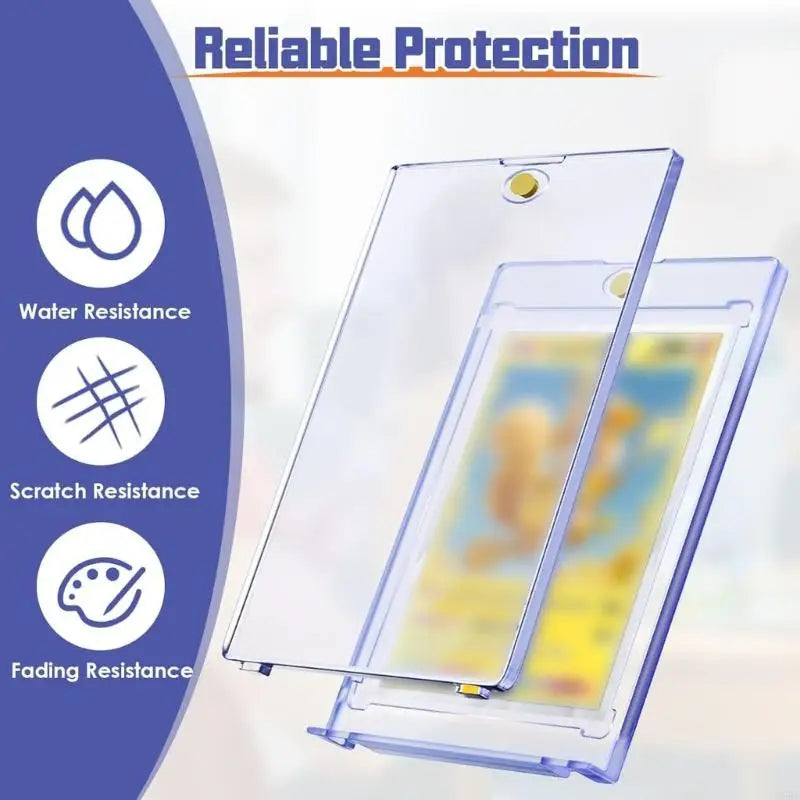 Durable Plastic Card Case Stand Protect Exhibition Favorite Cards