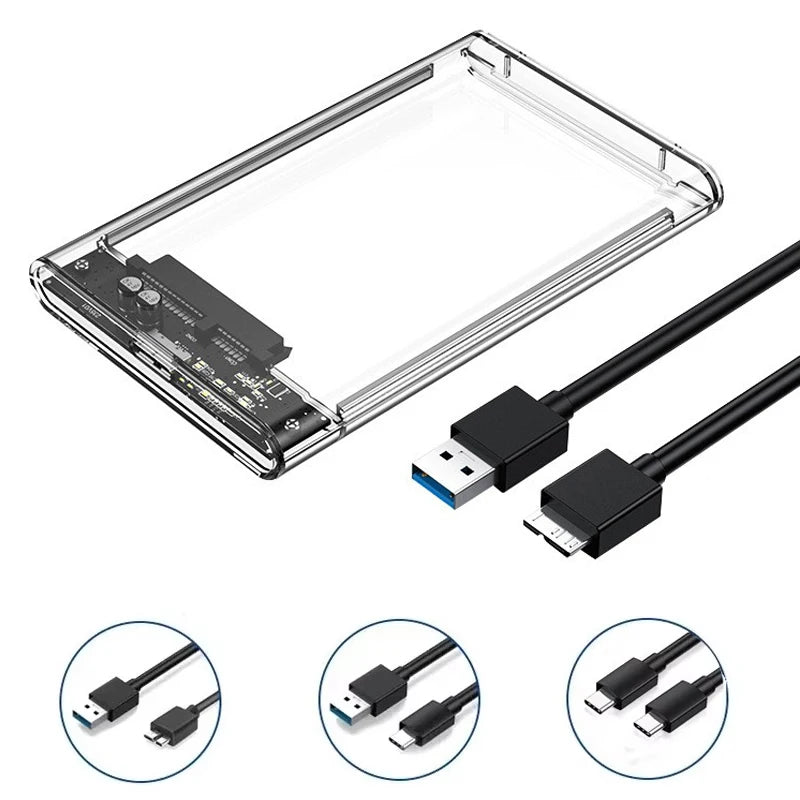 SATA C External Storage Case USB 5Gbps Transfer Speed HDD SSD Hard