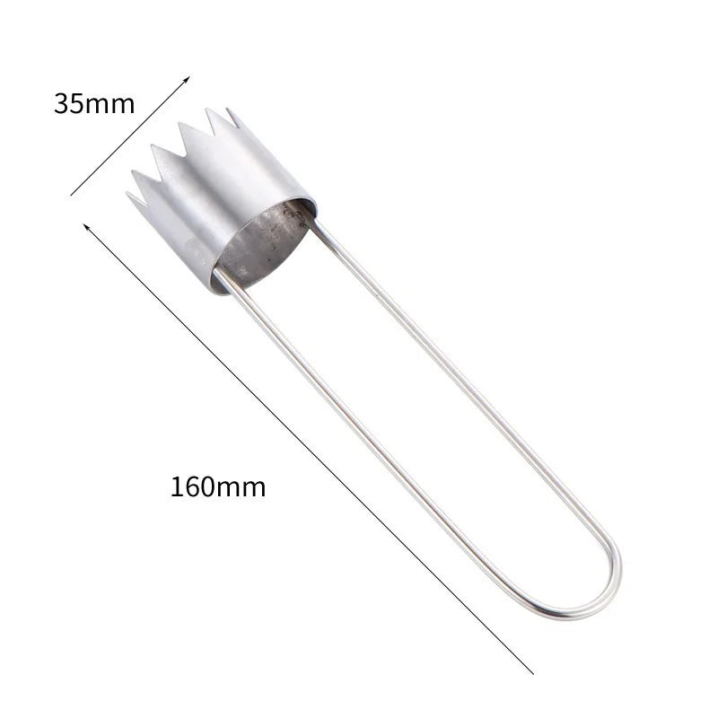 New Stainless Steel Multifunction Pump Apple Bitter Melon Sydney Denuclearizer Kitchen Fruit Household Denuclearizer Long Handle Zpaxo 1PC