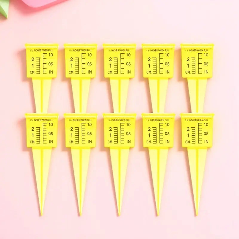 10Pcs Strong Practicability Rain Gauge Plastic Rain Water Gauge Outdoor Garden Lawn Rainfall Monitoring Tool Big Capacity Zpaxo
