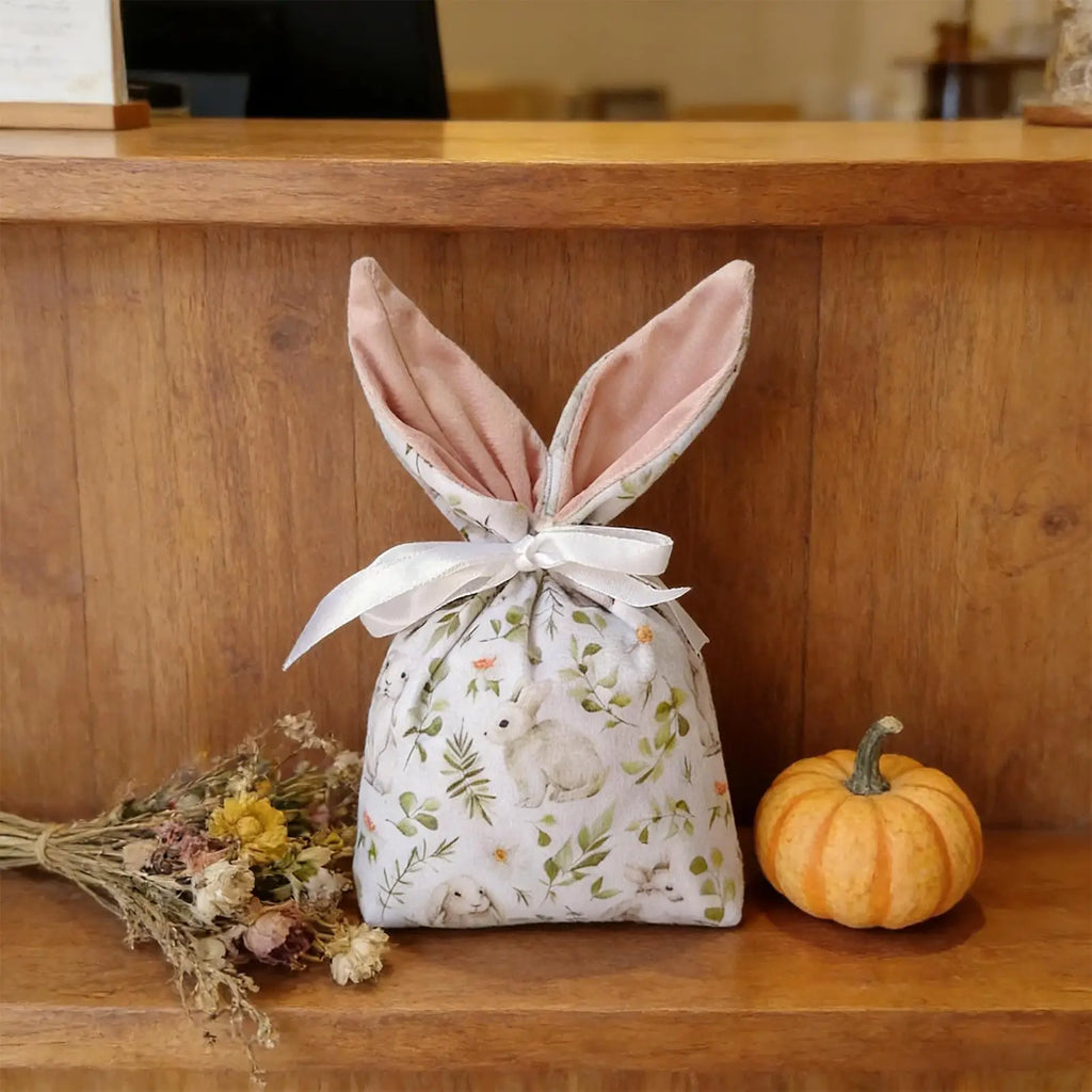 Easter Candy Bags Drawstring Bunny Ear Design Goody Favor Supports
