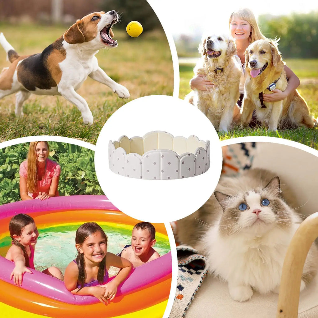 Foldable Pet Pool Non Inflatable Portable Bathtub Puppy Kids Indoor