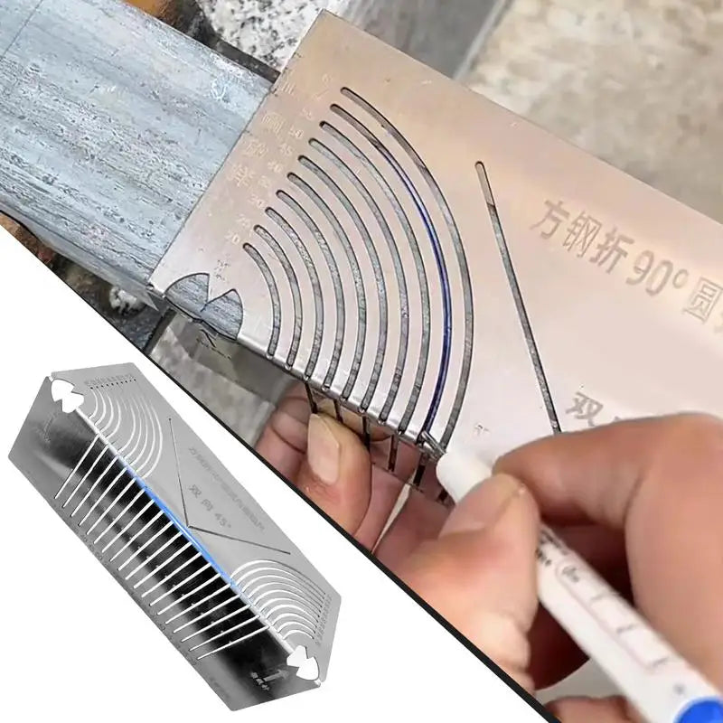 Arc Marking Ruler Construction Tool Folding Linear Dualpurpose