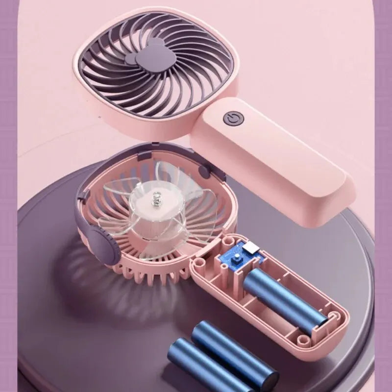 Mini USB Handheld Fan Multi-Functional Desktop With Stand Eectric Fan Students Outdoor Portable Portable Small Fan Zpaxo