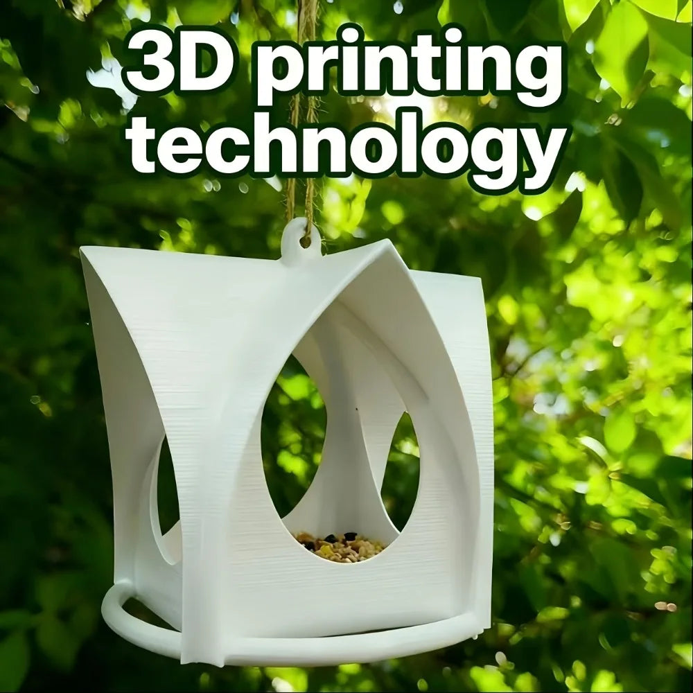 This Small Bird Feeder Features Very Practical Design It Has Canopy