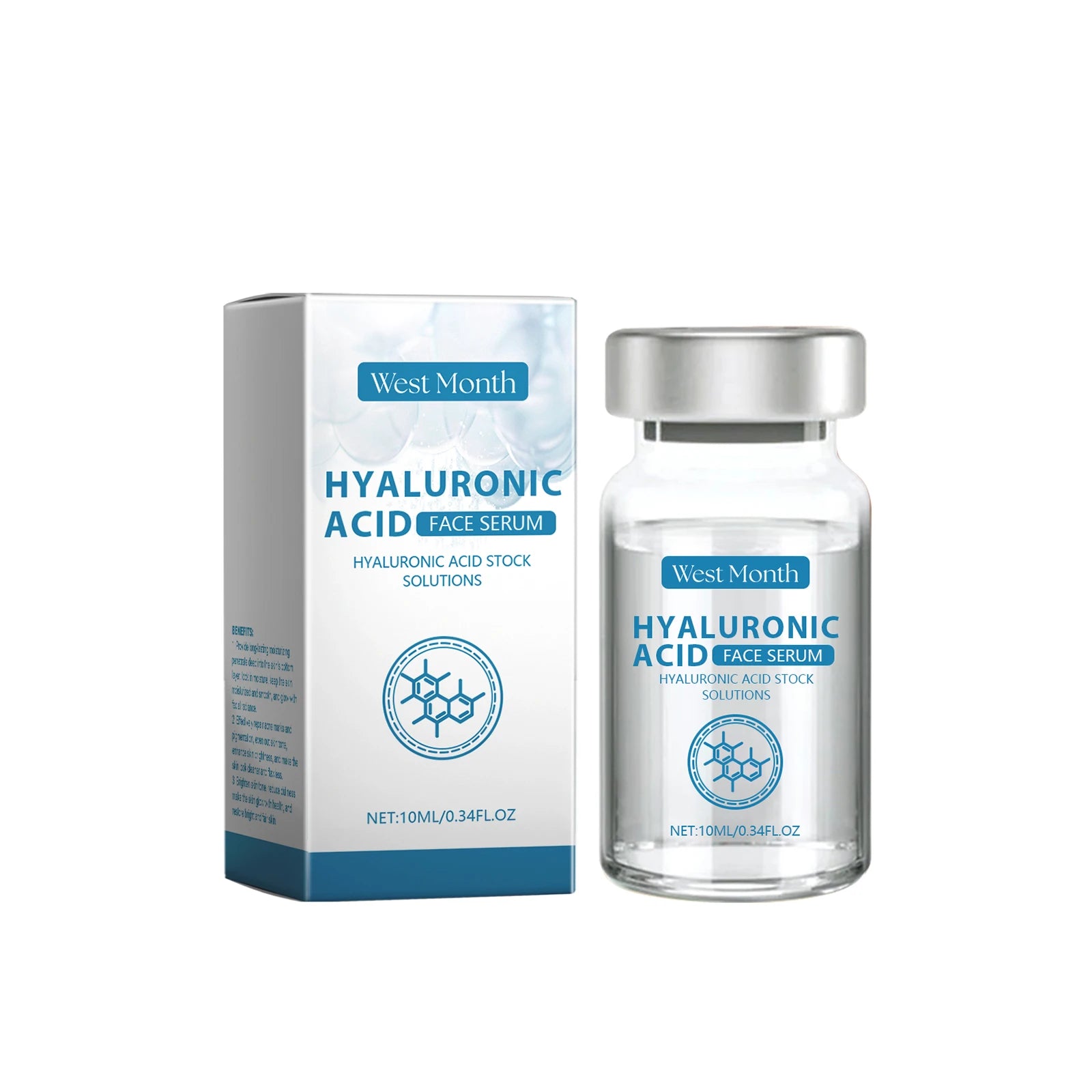Hyaluronic Acid Facial Serum Deeply Moisturizing Lighten Shrinking Pores Improve Dryness Nourishing Smooth Repair Skin Essence Zpaxo