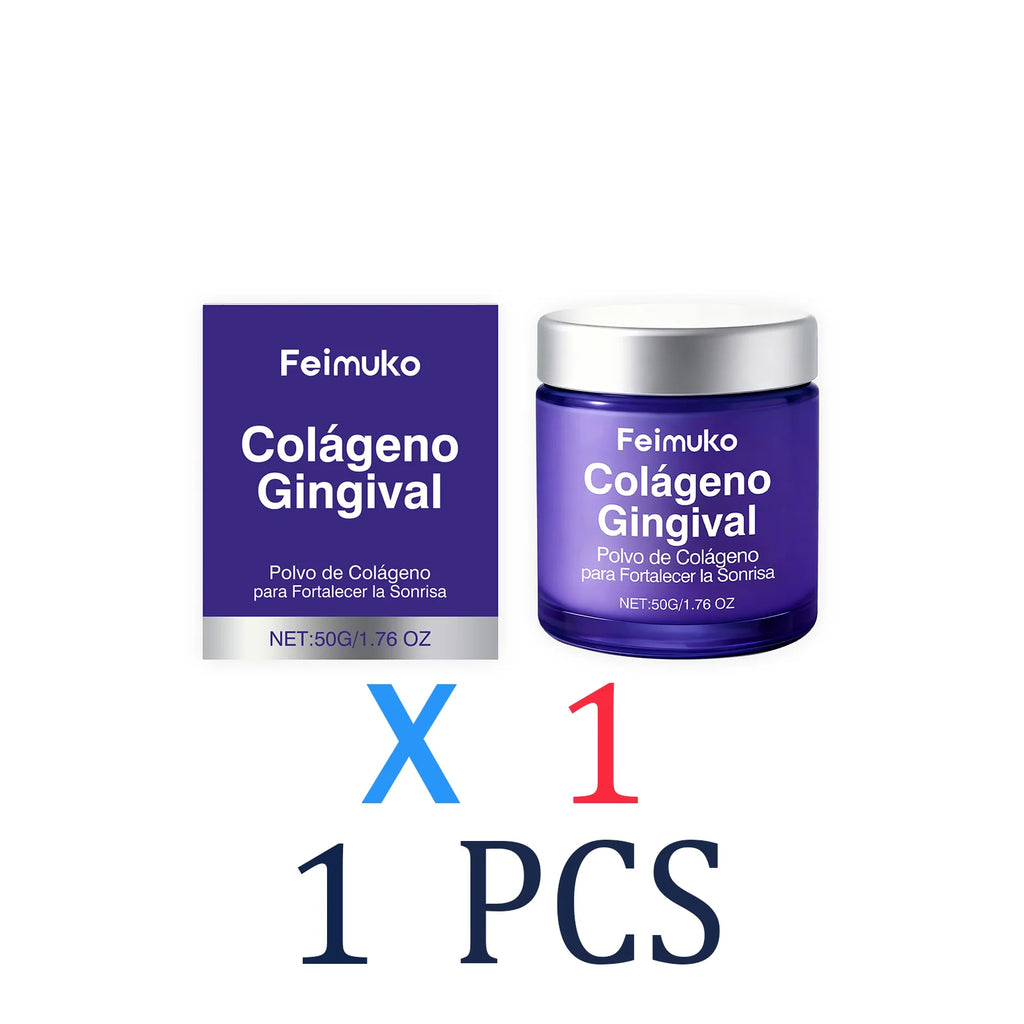 Collagen Fresh Breath Powder Brightening Tooth Care Polish Mild Cleaning Collagen Toothpaste Alternative Daily Gel for Women 50g Zpaxo 1 Pcs