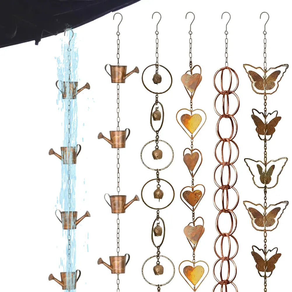 Metal Drainage Rainwater Chain Multifunction Decorative Downspout