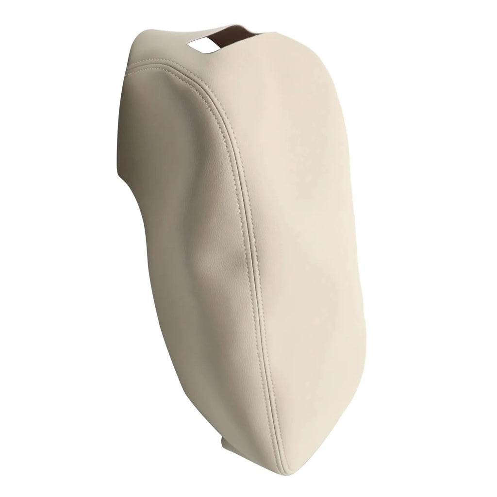 Car Center Console Lid Armrest Microfiber Leather Cover Trim