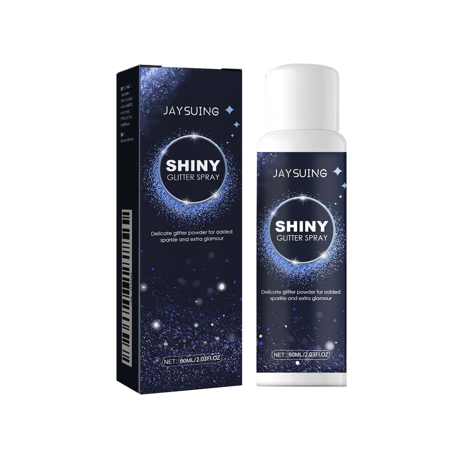 Hoygi Silver Glitter Spray for Hair, Face & Body | Holographic Body Glitter Spray Zpaxo 60ml Boxed