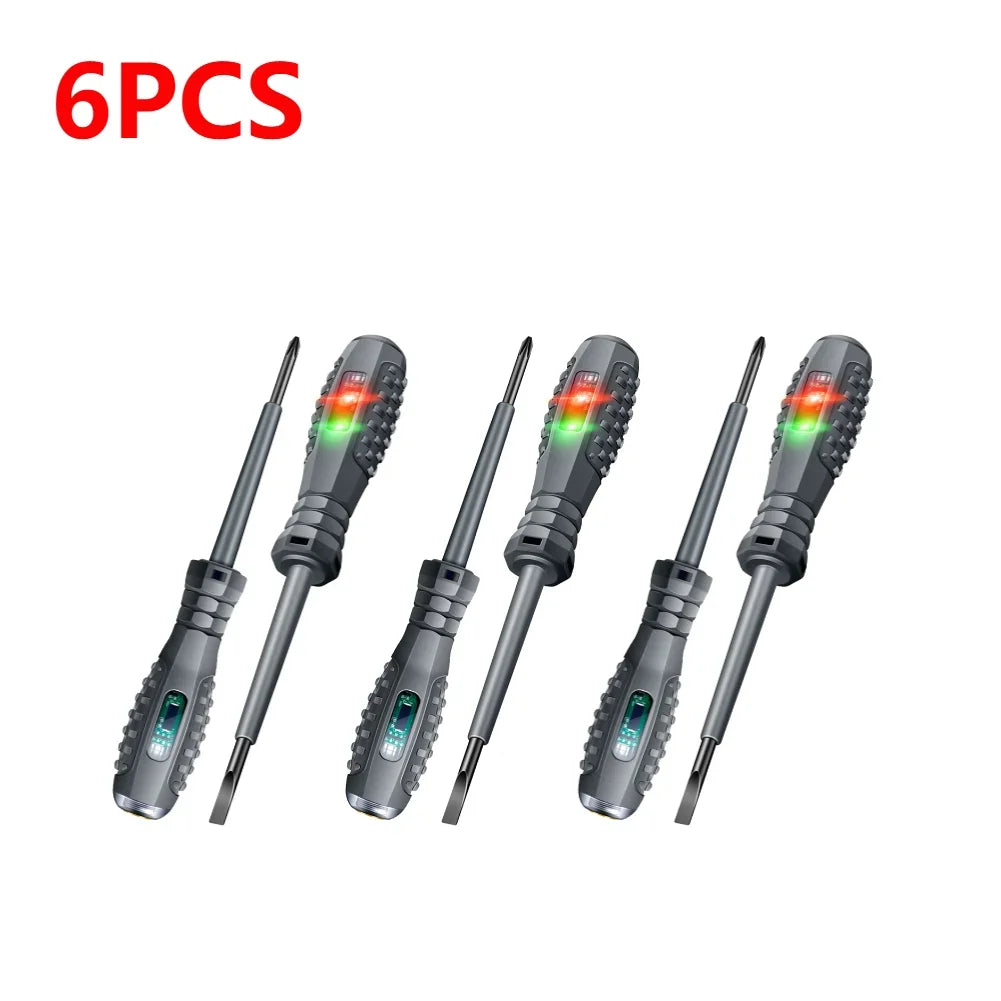 ANENG B05 Word/cross Screwdrivers Indicator Meter Electric Pen Insulated Electrician Highlight Pocket Tester Pen Tools 2-20pcs Zpaxo 6PCS